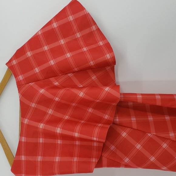 Asos gingham style one off shoulder with shawl in the front maxi dress - Picture 3 of 6